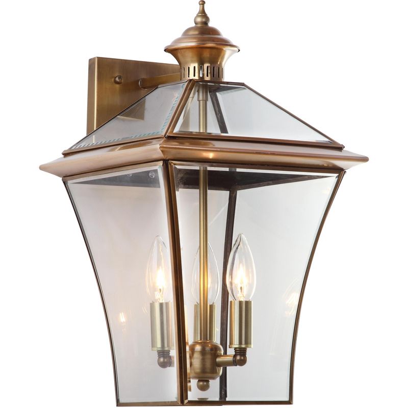 Barnes and Ivy Modern Swing Arm Wall Lamp Antique Brass Plug-In Light Fixture Taupe Fabric Bell Shade Bedroom Living Room Reading