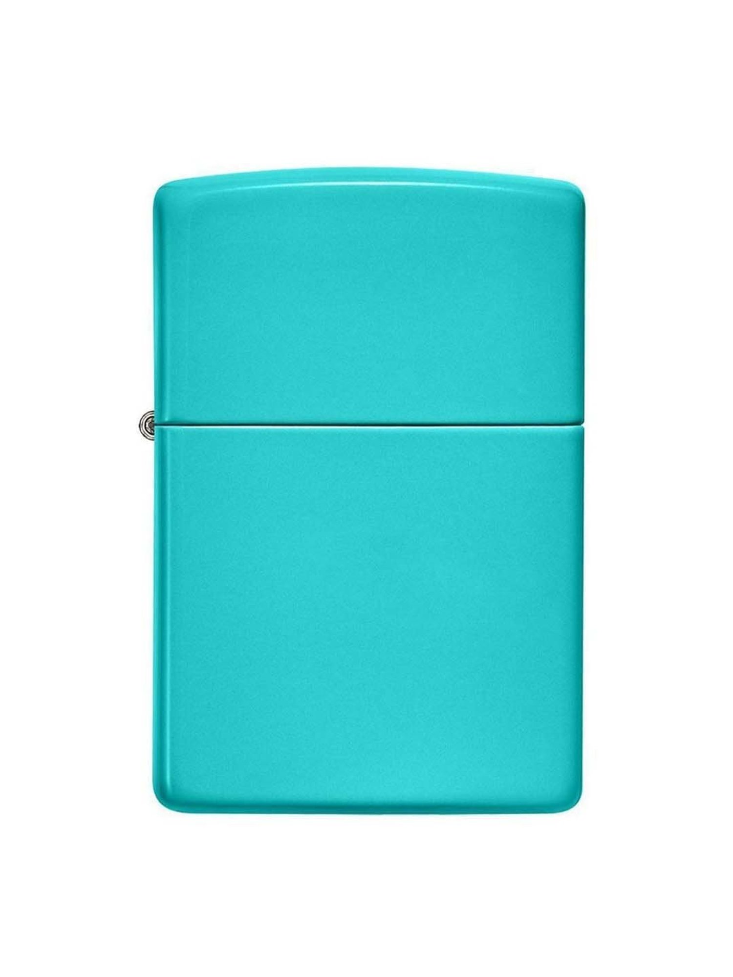 Zippo Aqua Blue Classic Flat Brass Pocket Lighter