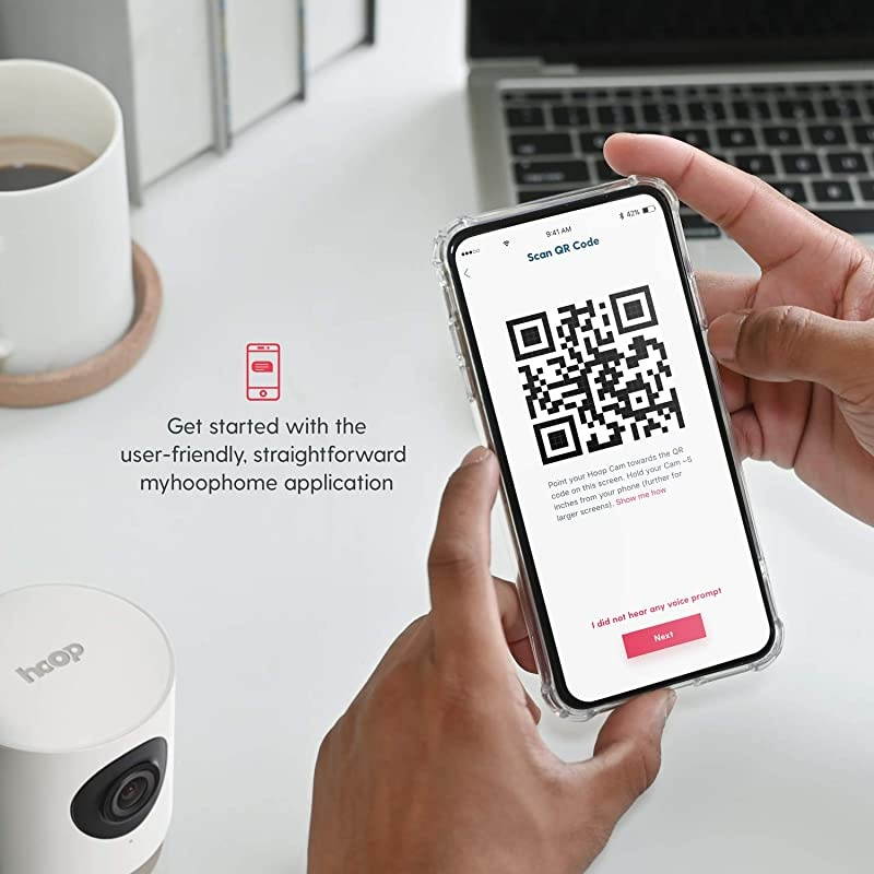 Wireless HD Indoor Security Camera with 5Day Free Cloud Recording Smart Mobile App Night Vision Motion Sound Detection 2Way Audio 2450GHz Works with Alexa The Google Assistant