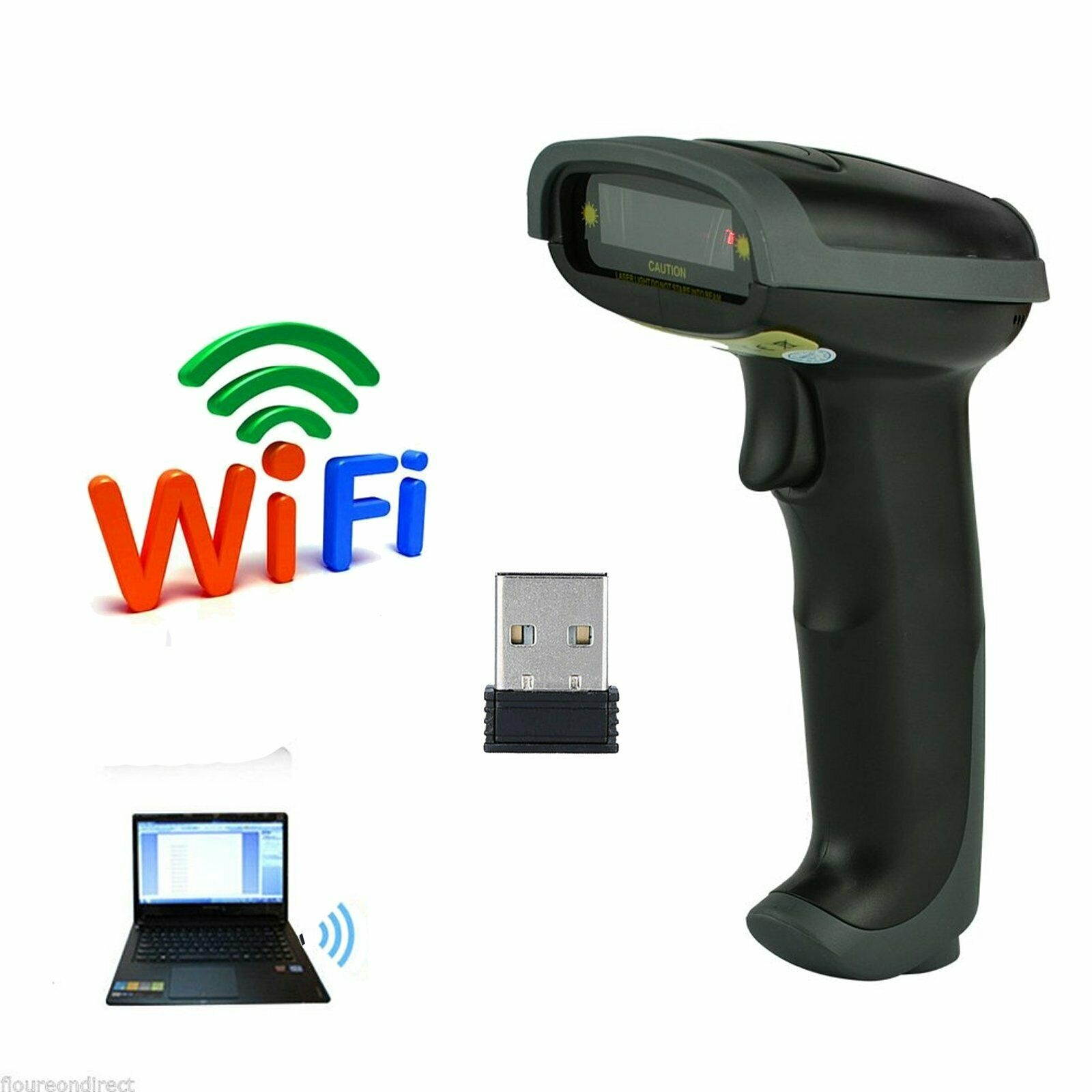 Automc Laser Handheld Barcode Scanner  Bar Code Reader Bluetooth Wireless