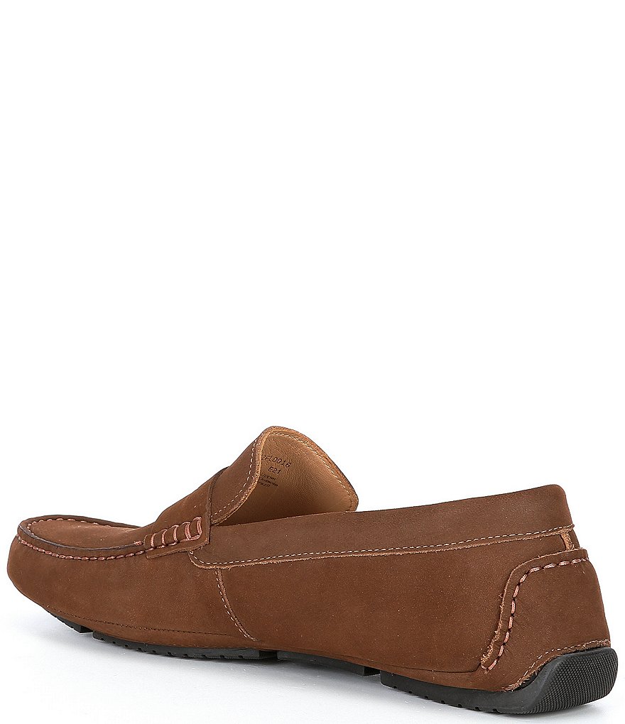 Flag LTD. Men's Morgan Suede Leather Penny Loafer Moccasins