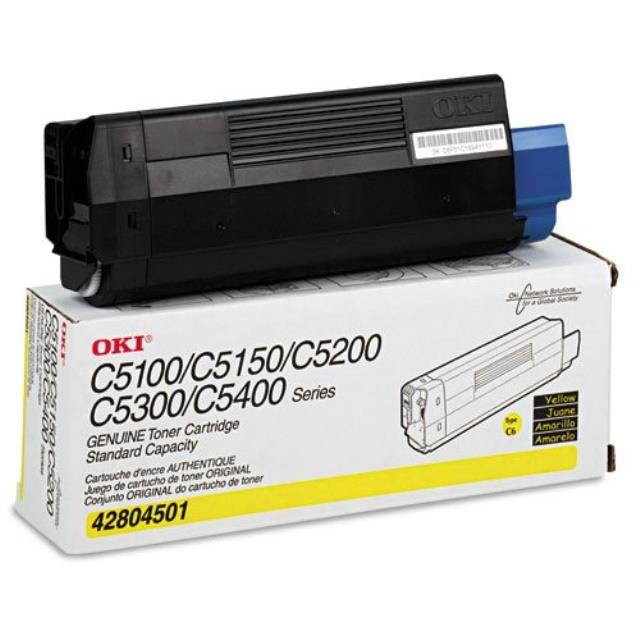 oki  42804501 toner type c6, 3000 pageyield, yellow 42804501 dmi ea