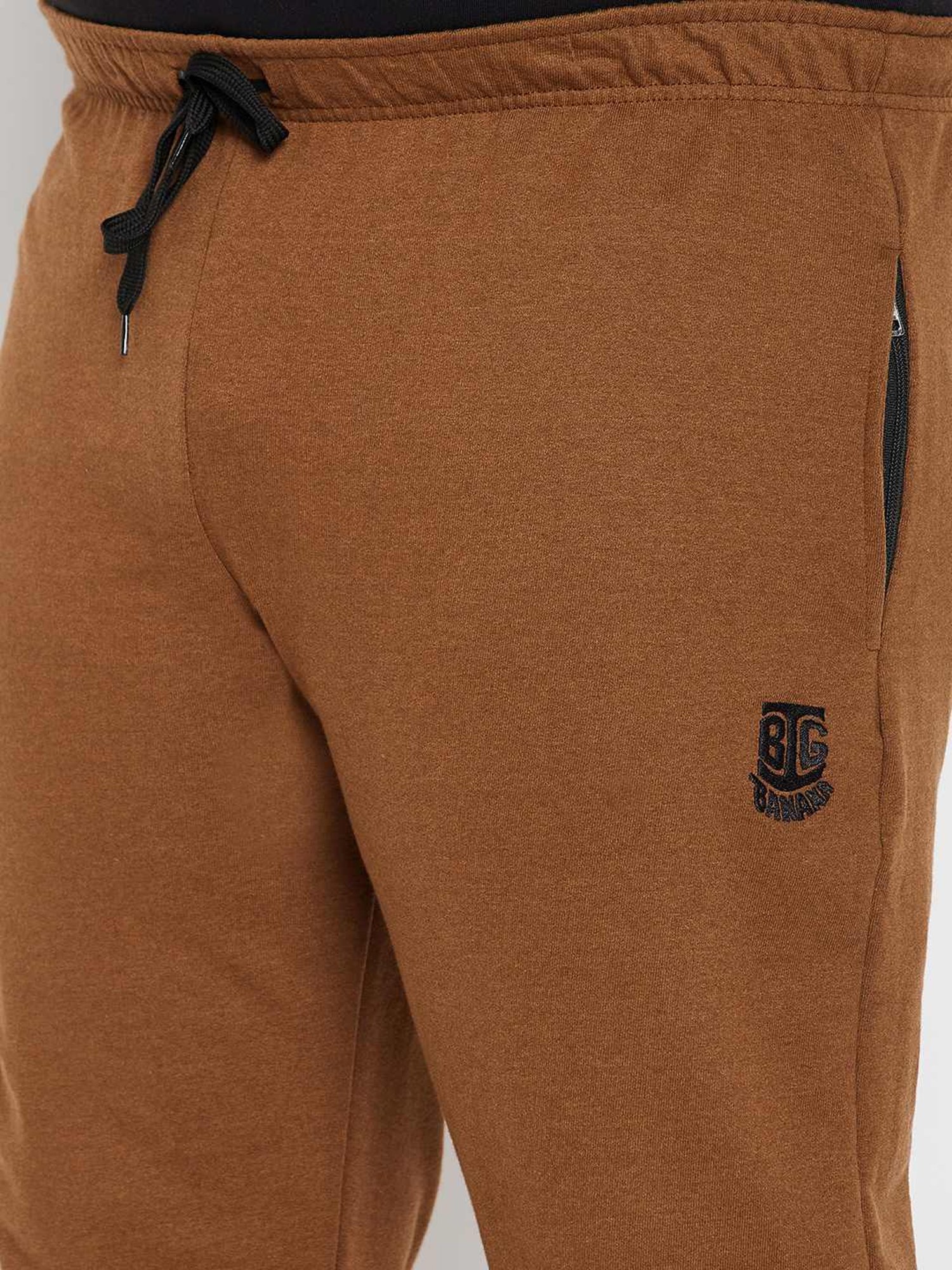 Bigbanana Brown Regular Fit Joggers