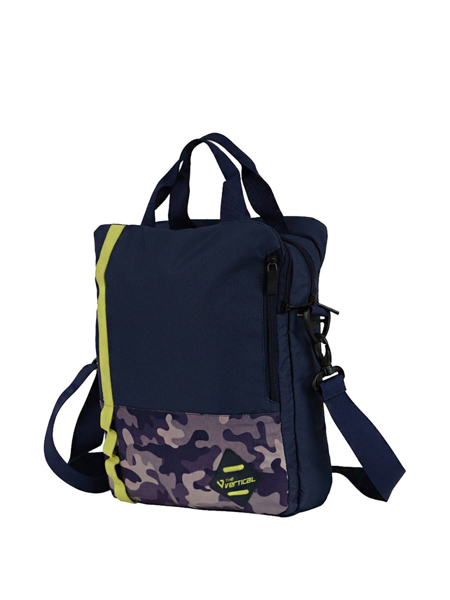 The Vertical Army Navy Printed Medium Cross Body Bag