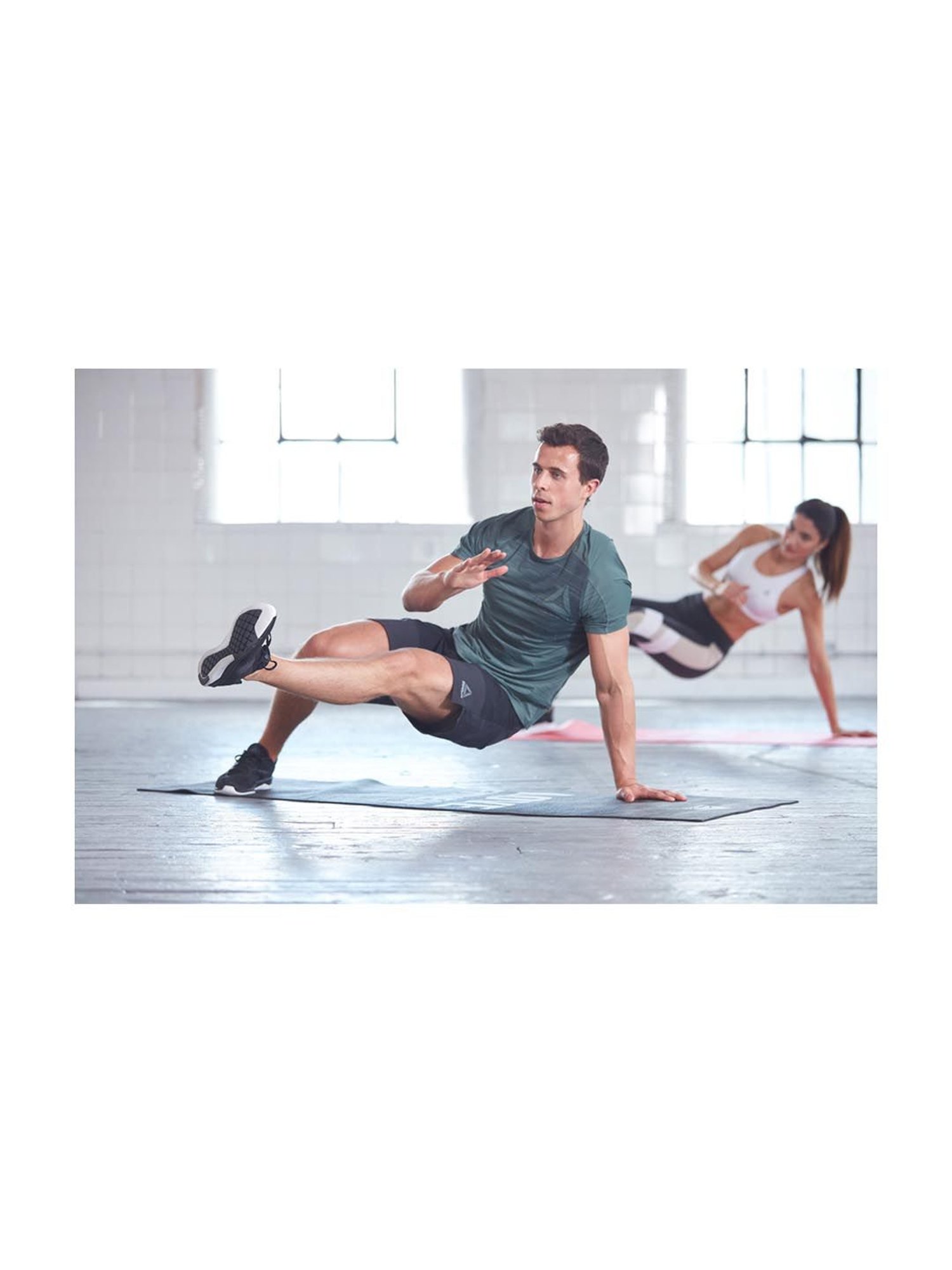 Reebok Black PVC Love Yoga Mat (4 mm)