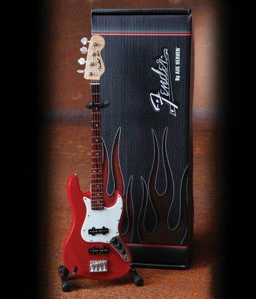 Fender Jazz Bass Classic Red Finish Officially Licensed Miniature Guit 000124406