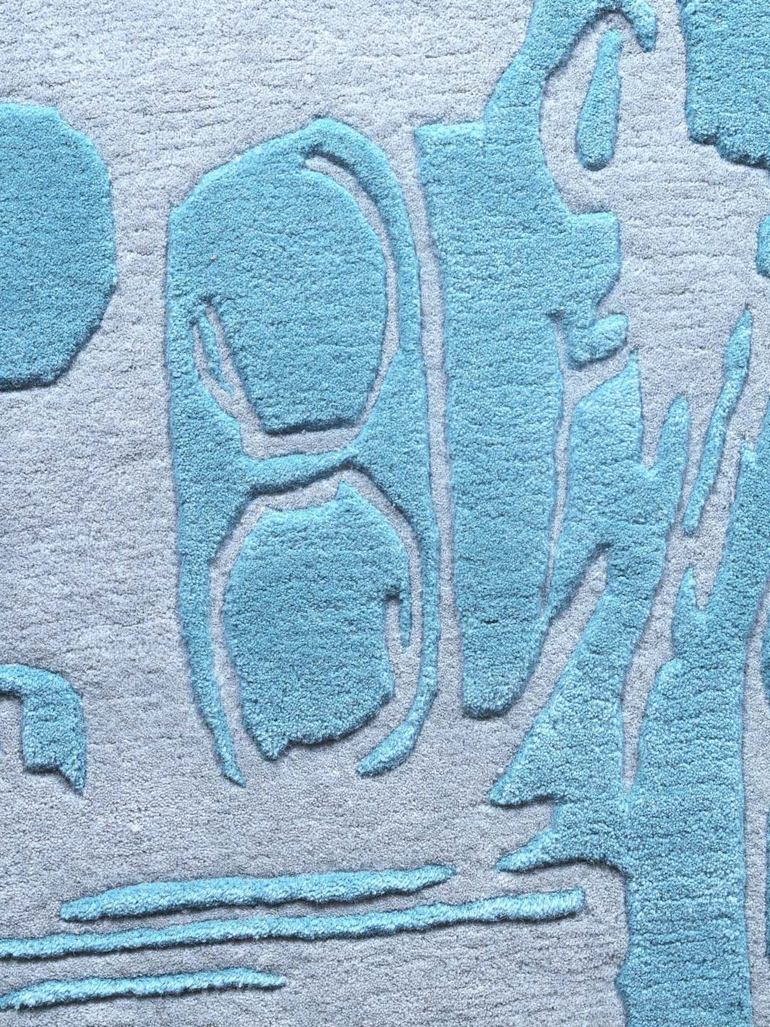 Pequra Blue Wonder the Car Hand Tufted Wool Kids Carpet - Set of 1
