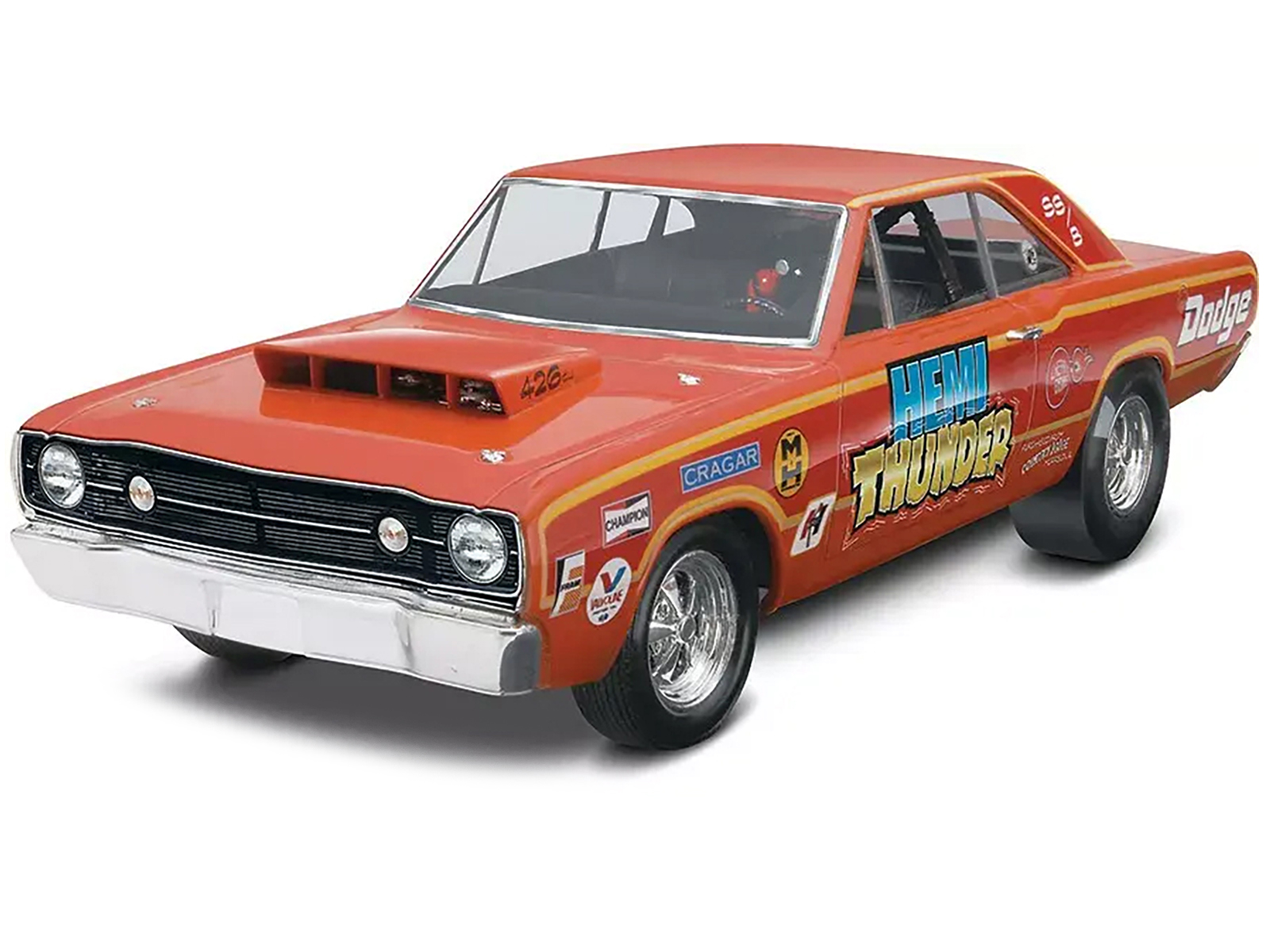 Level 4 Model Kit 1970 Dodge Challenger T/A "Streetburner" 2-in-1 Kit 1/24 Scale Model by Revell