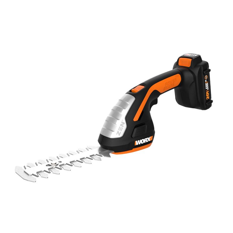 Worx WG801.9 20V Cordless 4" Shear and 8" Shrubber Trimmer