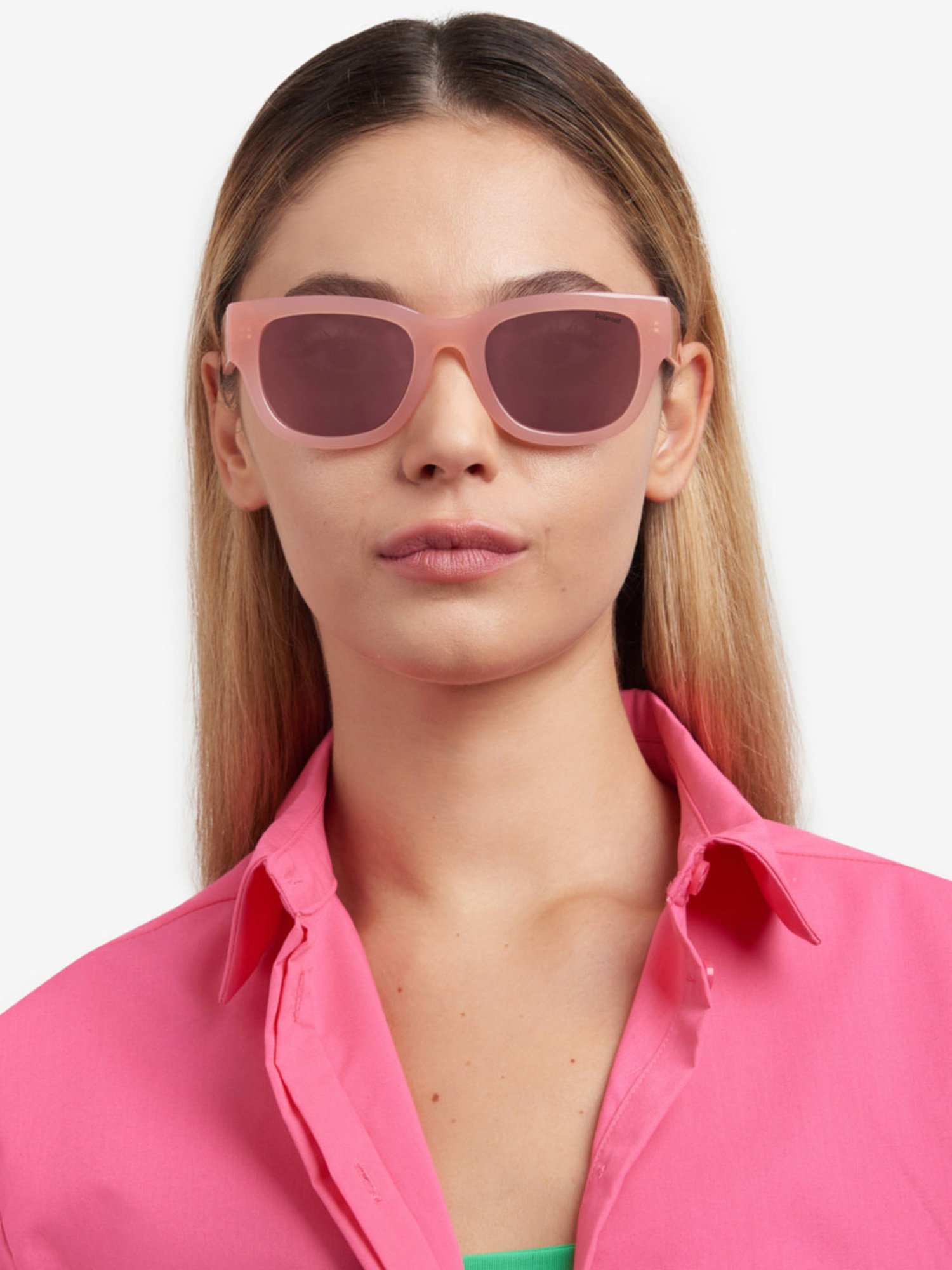 Polaroid Gold Round UV Protection Sunglasses for Women