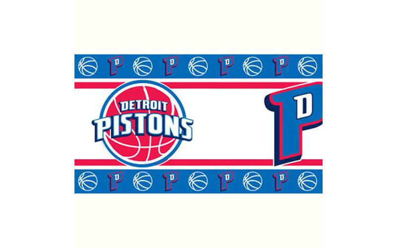 NBA Self Stick Wall Border - Detroit Pistons..