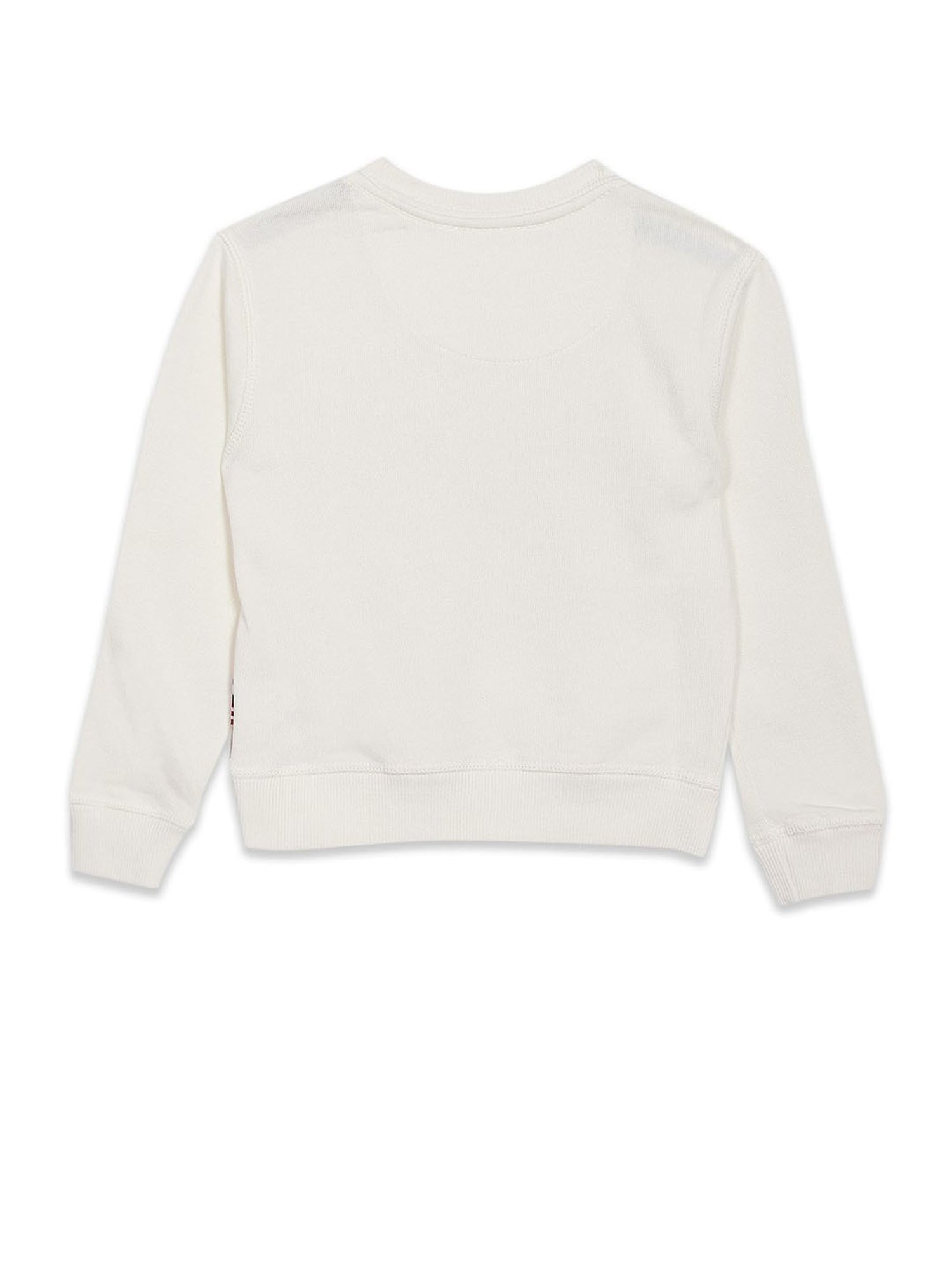 U.S. Polo Assn. Kids Off White Printed Sweatshirt