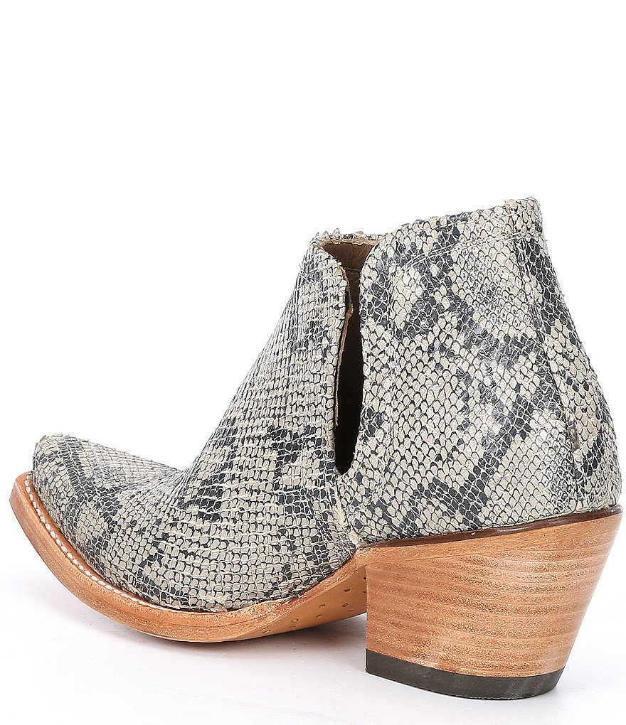 Ariat Dixon Snake Print Leather Booties