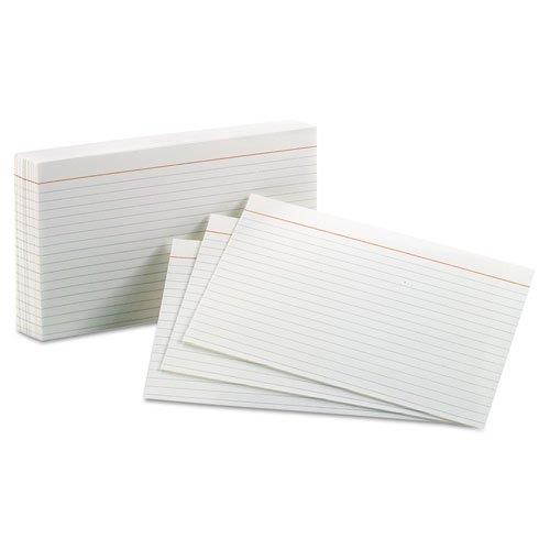 Oxford Ruled Index Cards, 5" x 8", White, 100/Pack, Sold As 5 Packs - Bundle Includes Plexon Ballpoint Pen