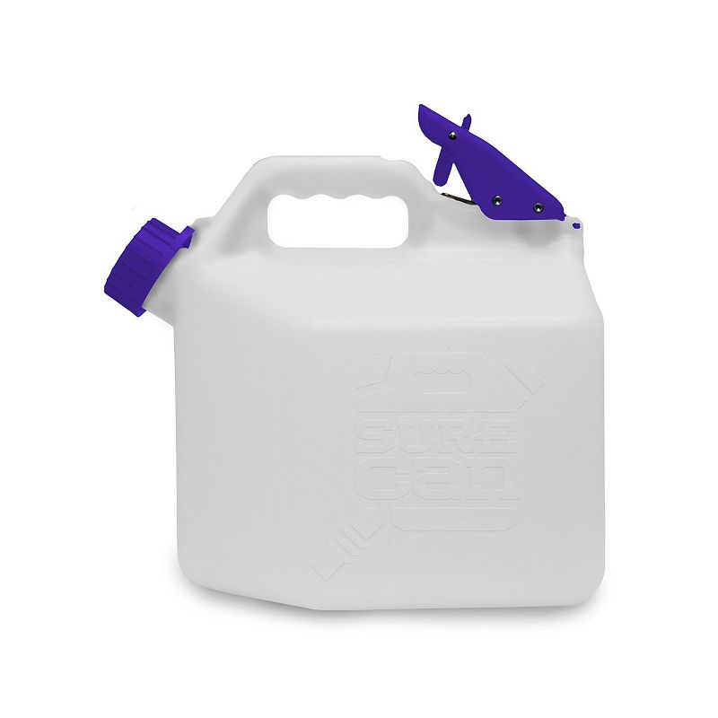 Surecan SUR-20-U-1 2 Gallon Multi-Purpose Durable Compact Utility Container TransferTank, White