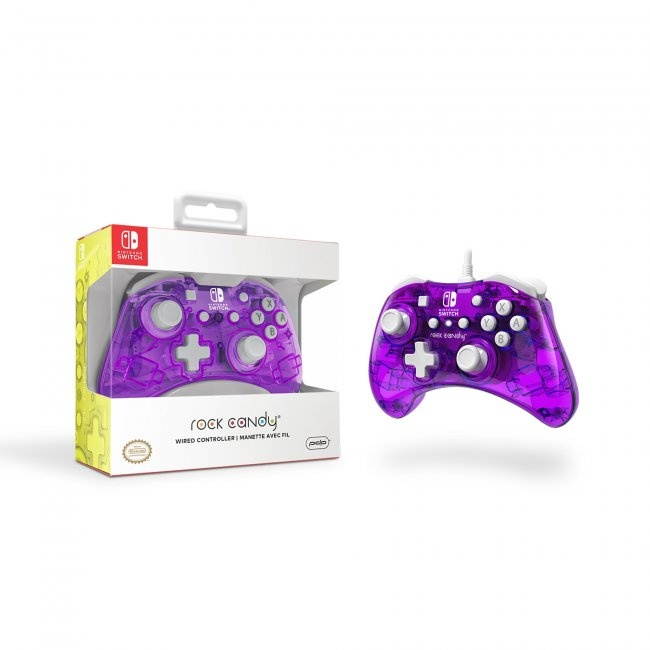 PDP 500-181-NA-PR Rock Candy Wired Controller For Nintendo Switch - Cosmoberry