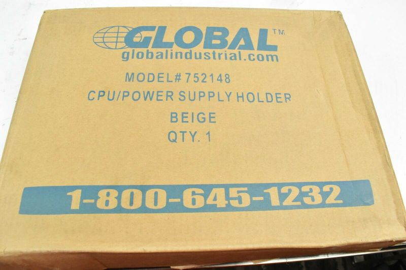 GLOBAL INDUSTRIAL  Computer CPU/UPS/Power Supply Holder - Beige