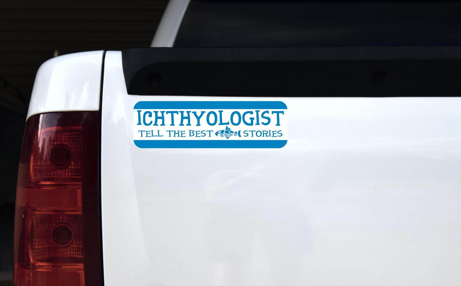 StickerTalk Ichthyologist Magnet, 10 inches by 3 inches