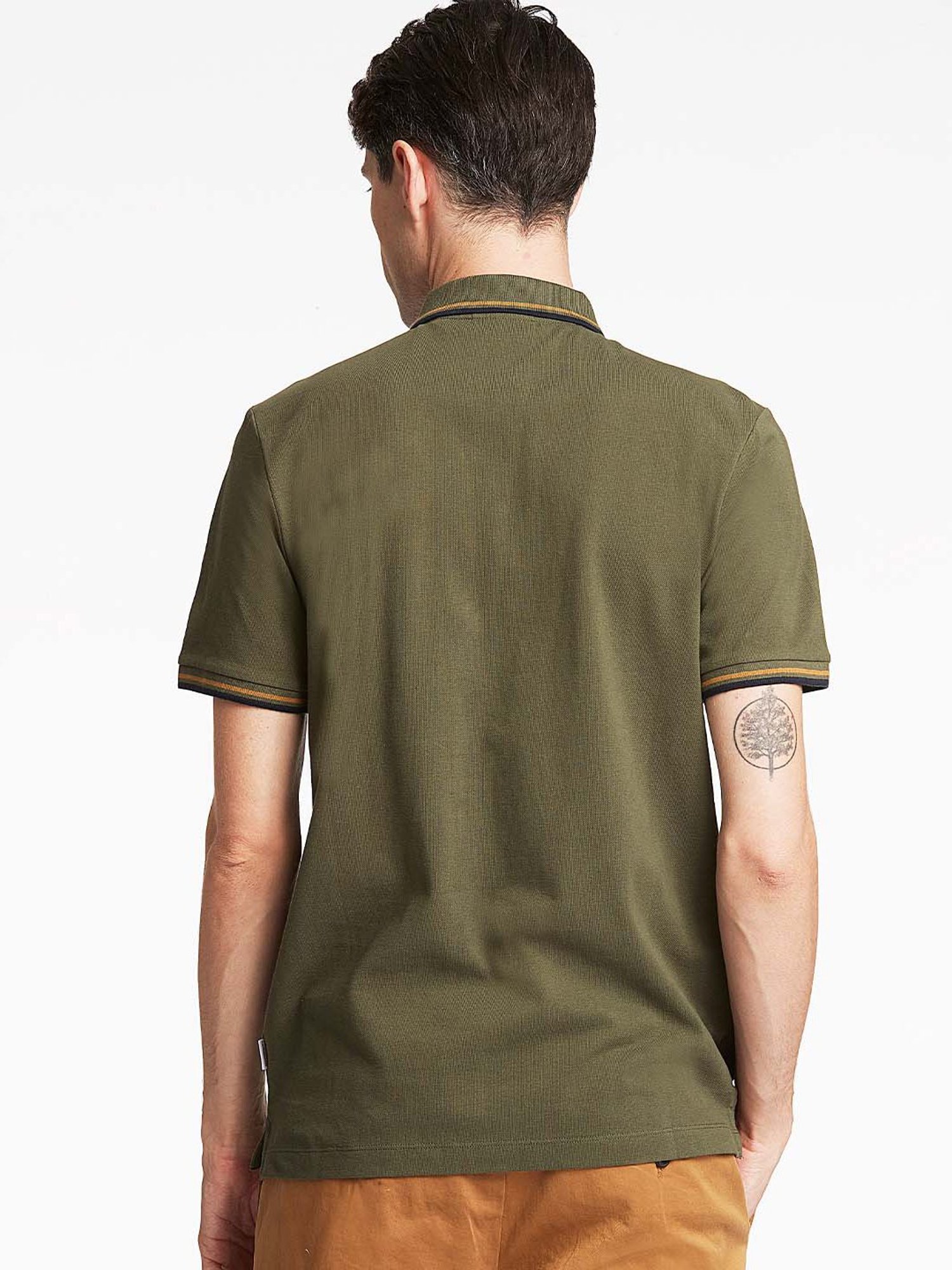 Lindbergh Olive Polo T-Shirt