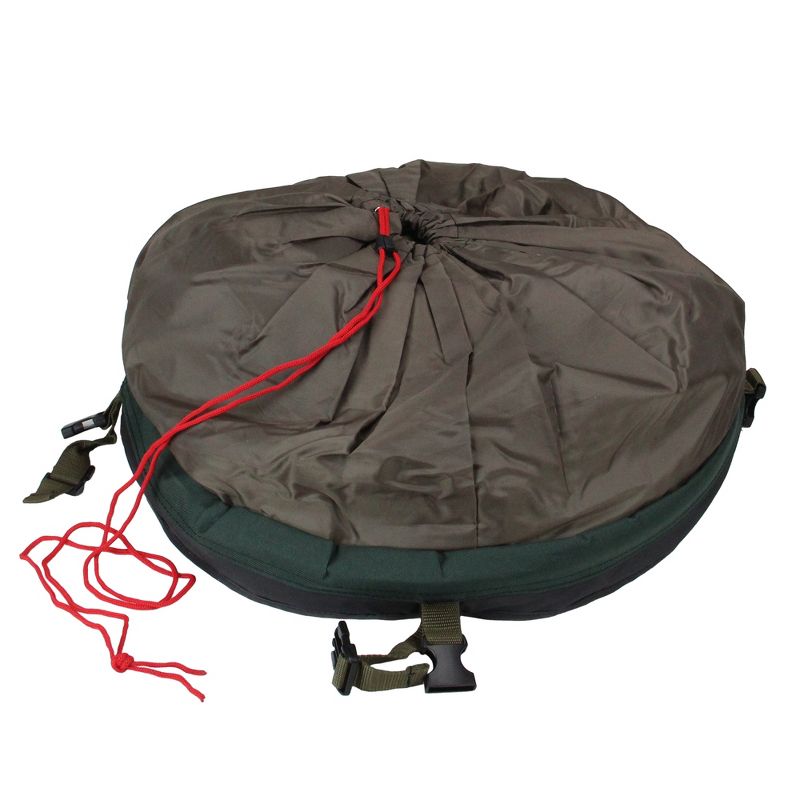 Tree Keeper 23.25" Green Large Adjustable Upright Christmas Tree Protective Storage Bag W/ 2 Way Rolling- Hold 7' Trees