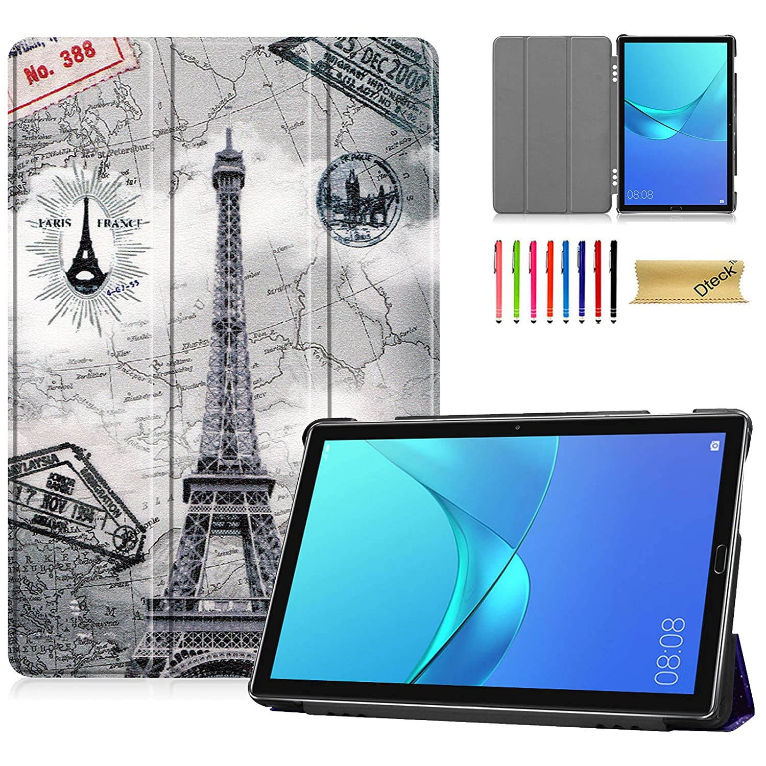 Dteck Case for Huawei MediaPad M6 10.8 Case, Lightweight Smart PU Leather Shell Trifold Stand Protective Cover with Auto Wake/Sleep Function for MediaPad M6 10.8 Inch 2019 Release Tablet, Tower