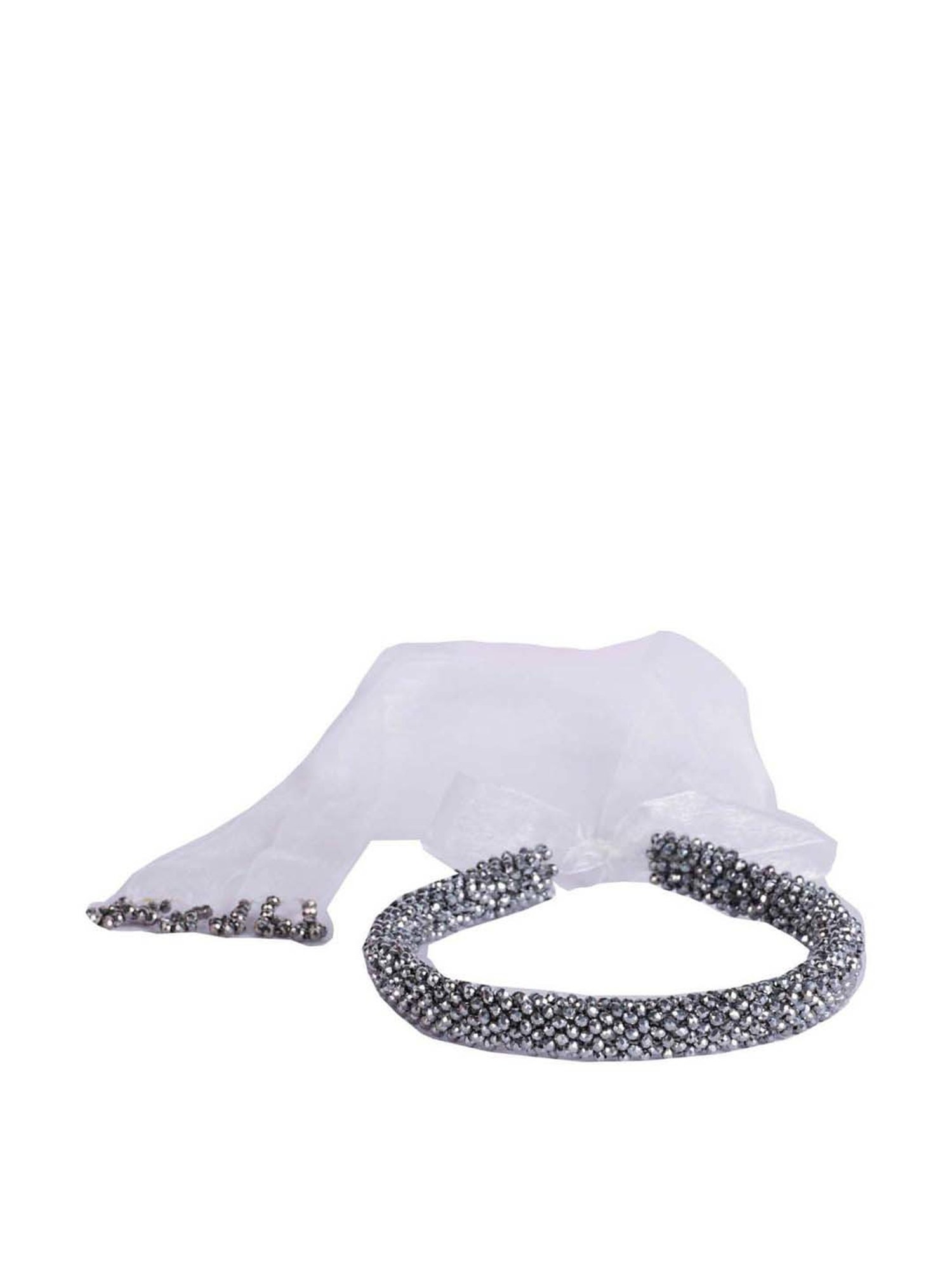 Choko Silver Embellished Hair Band
