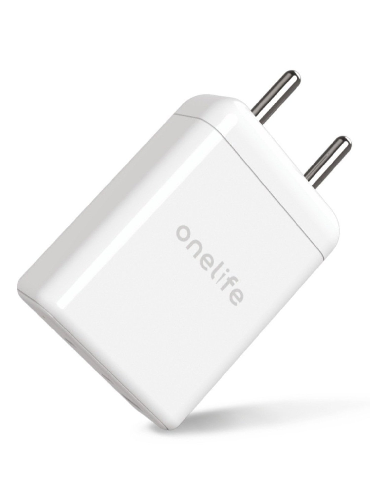 Onelife CH 23 65W USB Type C/A Wall Charger GaN Technology Fast Charging (White)