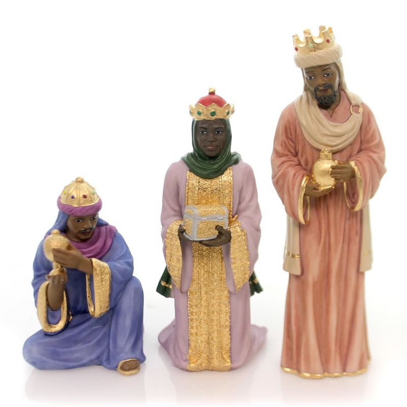 Black Art 6.0" Nativity Set Mary Jesus Holy Kings  -  Decorative Figurines