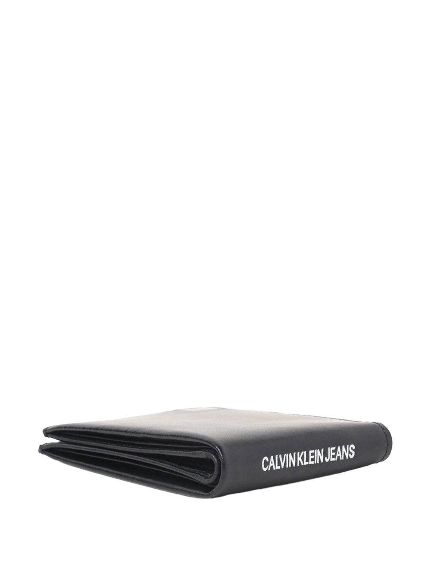 CALVIN KLEIN Black Leather Bi-Fold Wallet
