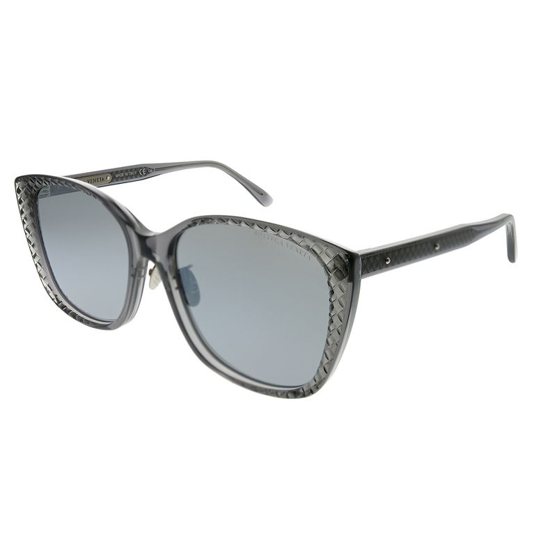 Bottega Veneta  002 Womens Cat-Eye Sunglasses Grey 56mm