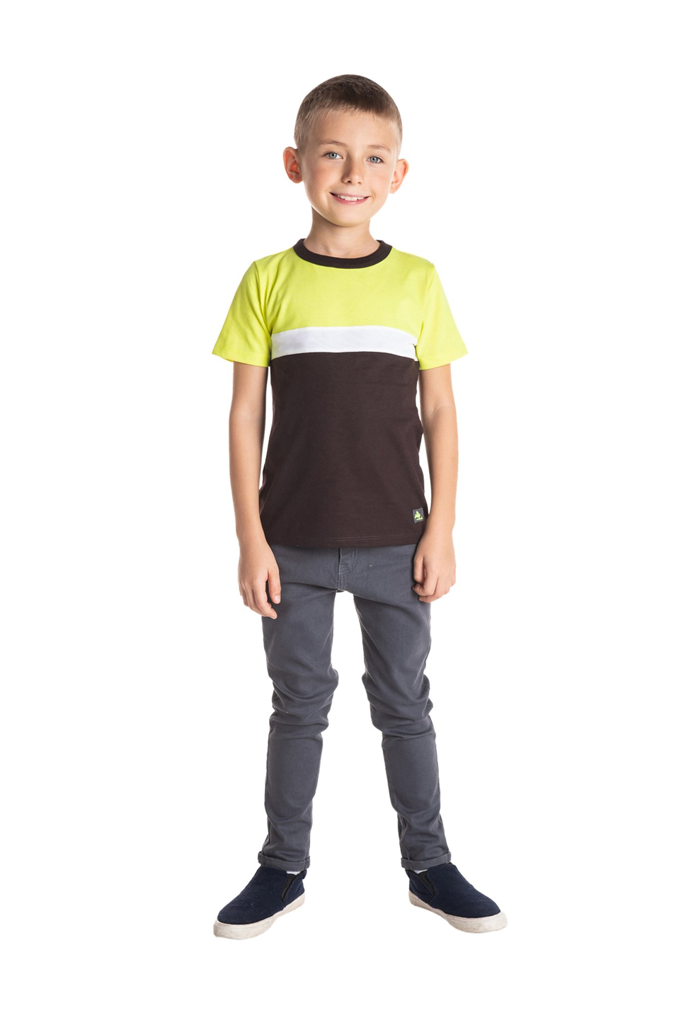 Cherry Crumble By Nitt Hyman Boys Brown Solid T-Shirt