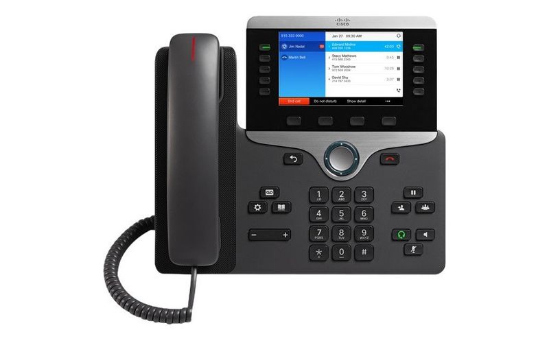 Cisco 8851 IP Phone - Cable - Wall Mountable - VoIP - Caller ID - Speakerphone - 2 x Network (RJ-45) - USB - PoE Ports - (No license included)