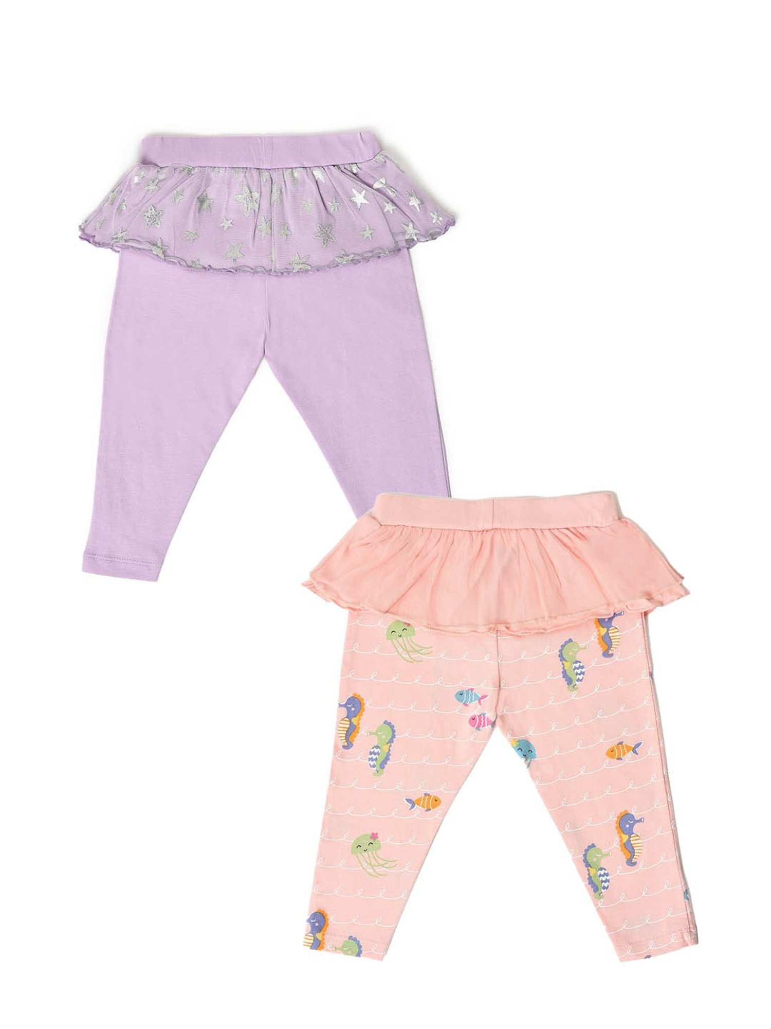 Nino Bambino Kids Multicolor Printed Leggings