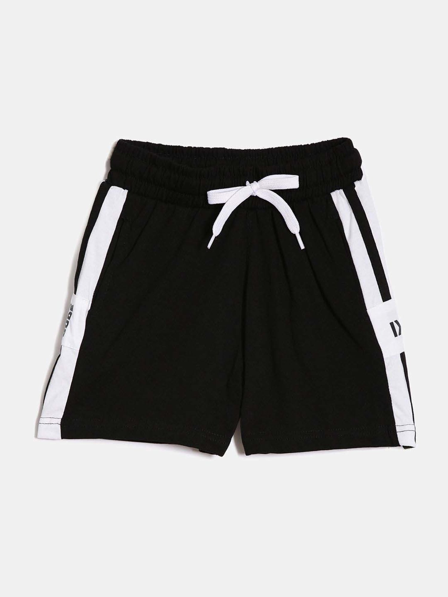 Dixcy Scott Originals Kids Black & White Cotton Striped Shorts