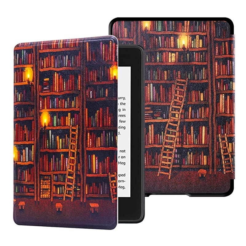 Painting Case for AllNew Kindle Paperwhite 10th Gen 2018 Release onlyWill Not fit Prior Gen Kindle Devices Library