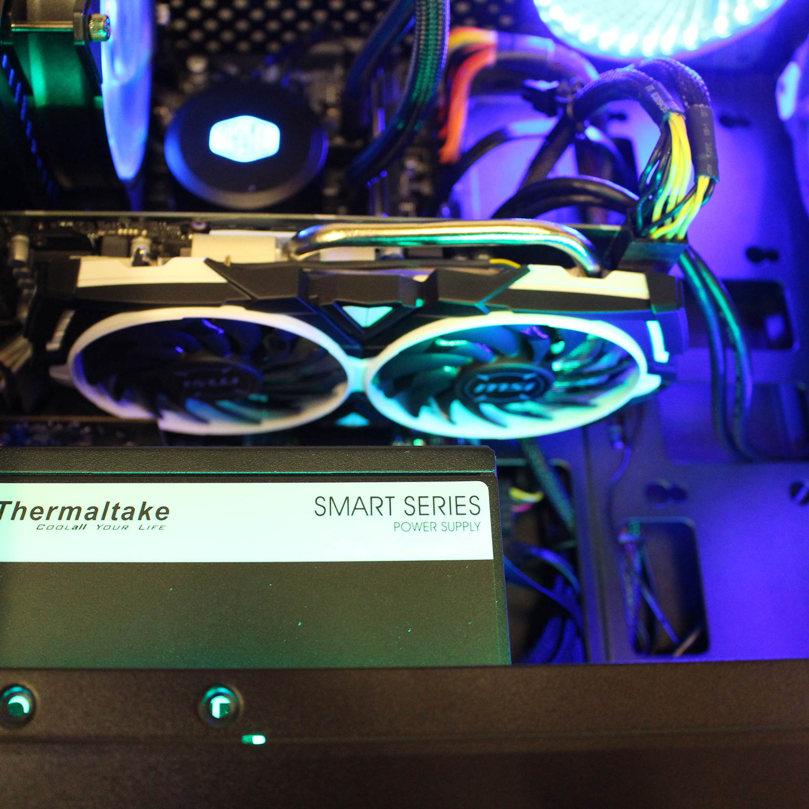 Custom PRC Ryzen Gaming PC AMD Ryzen 3 1300X 3.5GHz Quad-Core 16GB Crucial Ballistix DDR4 AMD Radeon RX 570 8GB GDDR5 HDMI VR Ready 500GB m.2 SSD 1TB HD 1200 Mbps 802.11ac WiFi LG DVDRW Windows 10 Pro