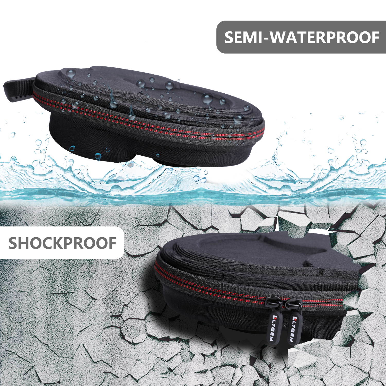 LTGEM Hard Case for Sennheiser PXC 550-II Wireless - CASE ONLY