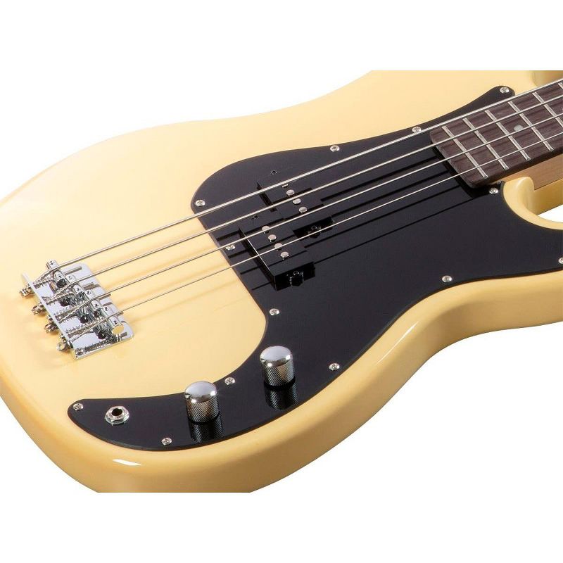 Monoprice Indio Pubb Bass - Blonde, With Gig Bag