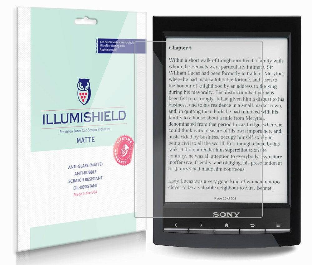 iLLumiShield Anti-Glare Screen Protector 3x for Sony Reader 6" (PRS-T1) Wi-Fi