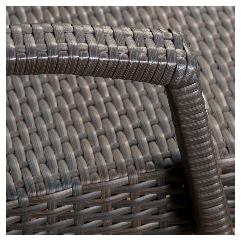 NewPort Outdoor Wicker Chaise Lounge - Dark Gray - Coaster