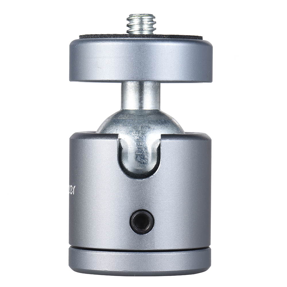 Andoer Mini Tripod Metal Ball Head Adapter Ballhead Mount with 1/4" Screw & 1/4" Screw Hole