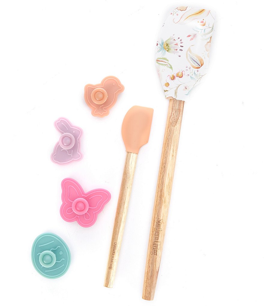 Southern Living Cookie Stamps and Silicone Spatulas, Set of 6