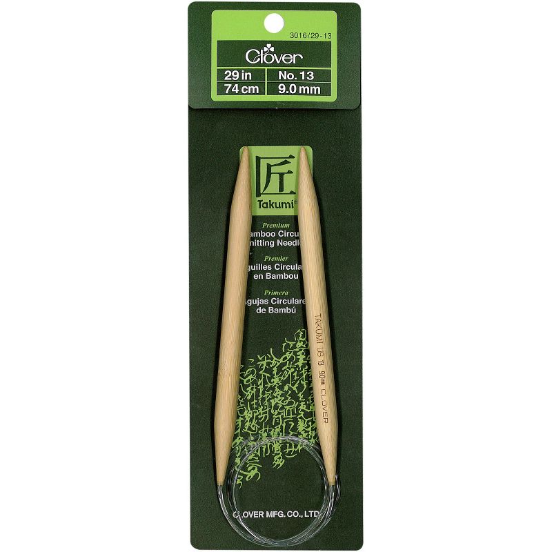 Takumi Bamboo Circular Knitting Needles 29"-Size 13/9mm