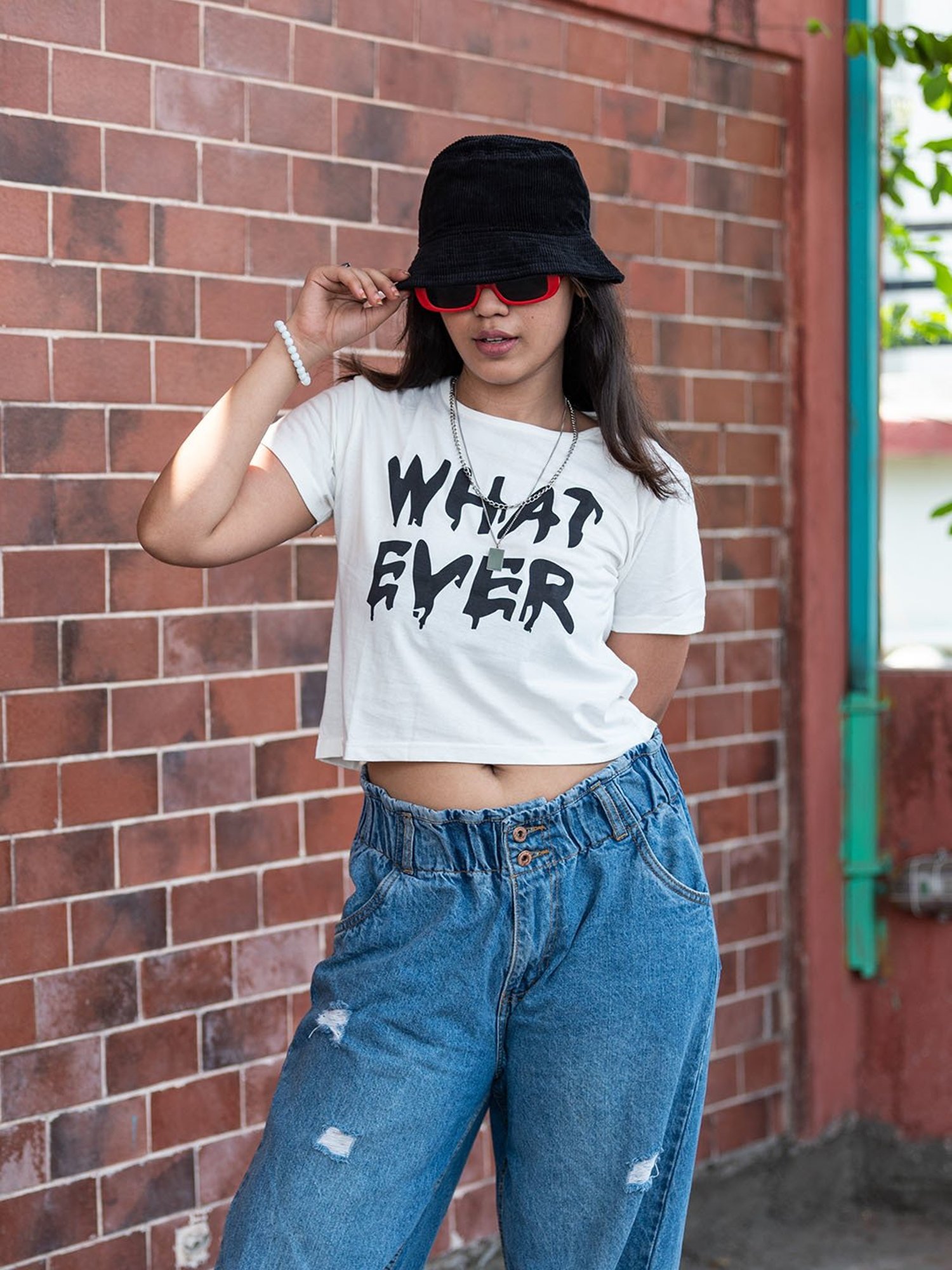 LilPicks Kids Yellow Solid Crop Top