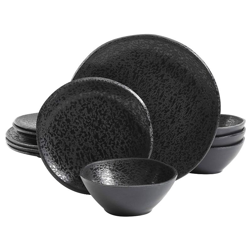 Vremi 16 Piece Multicolor Porcelain Dinnerware Set with 4 Dinner Plates, 4 Dessert Plates, 4 Salad/Soup Bowls, & 4 Coffee/Tea Mugs