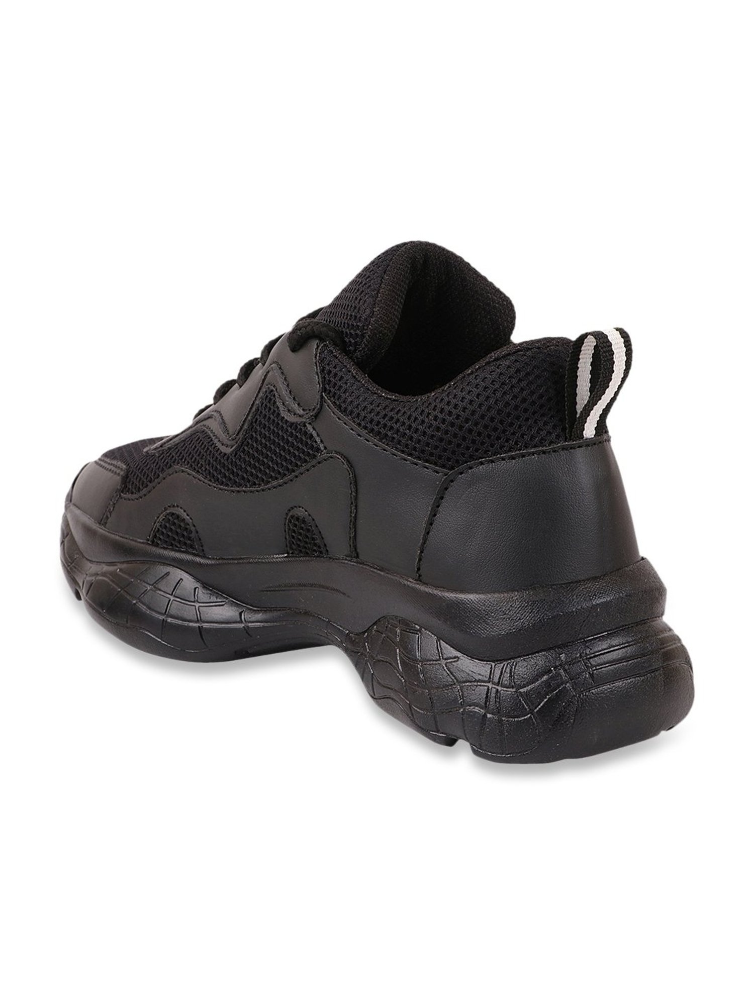 Shoetopia Women's Black Sneakers