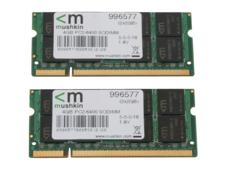 Mushkin Enhanced Essentials 2GB 200-Pin DDR2 SO-DIMM DDR2 800 (PC2 6400) Laptop Memory Model 991577