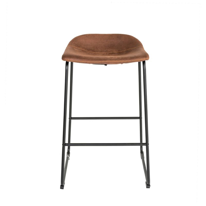 Set of 2 Landon Barstools Brown - ClickDecor