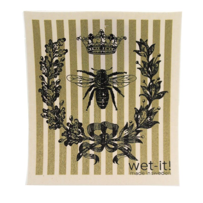 Swedish Dish Cloth 7.75" Queen Bee Absorbent Cleaning Cloth Crown  -  Dish Cloth