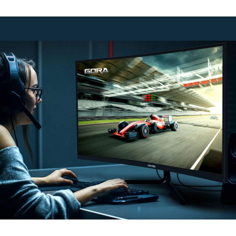 VIOTEK GNV32DB 32-Inch Curved Gaming Monitor | 144Hz WQHD 2560 x 1440p | G-Sync-Ready FreeSync with LFC | 3X HDMI DP Audio Out